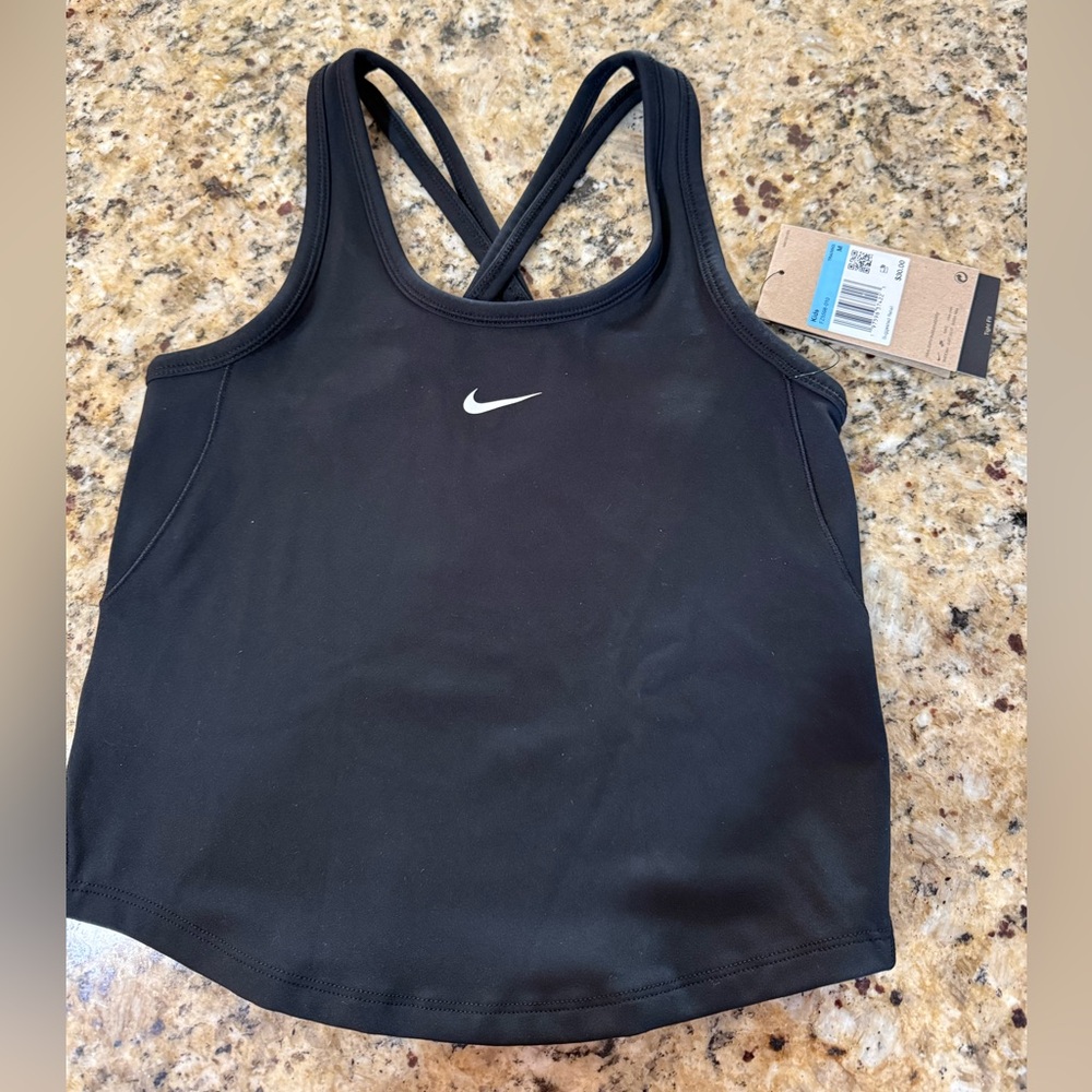 Nike Black Racerback Tank Top - Girls